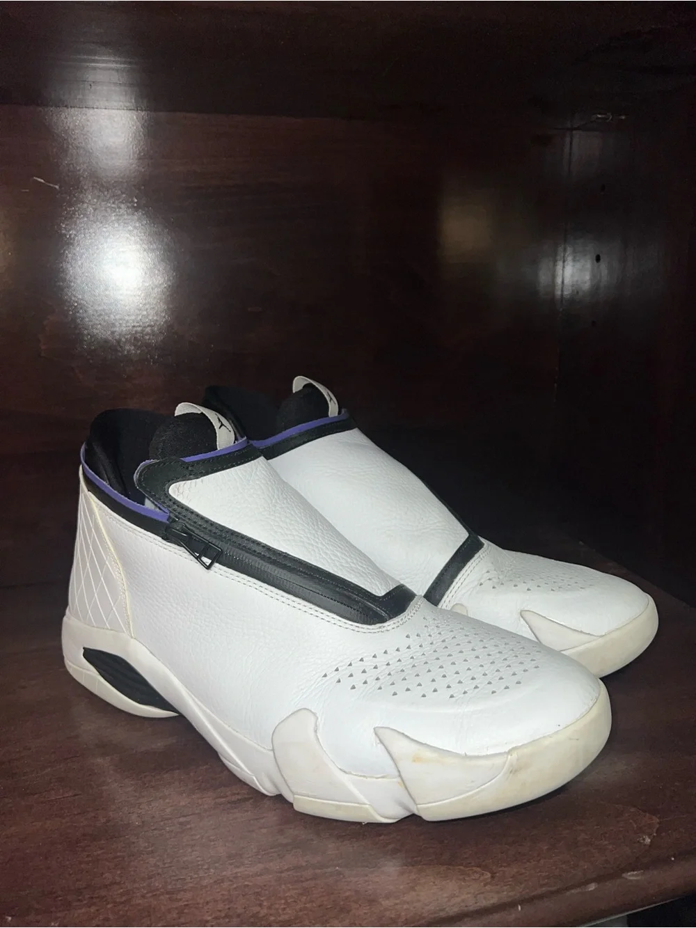 Nike Air Jordan Jumpman Z White Black Court Purple AQ9119-100 Mens Size 10.5